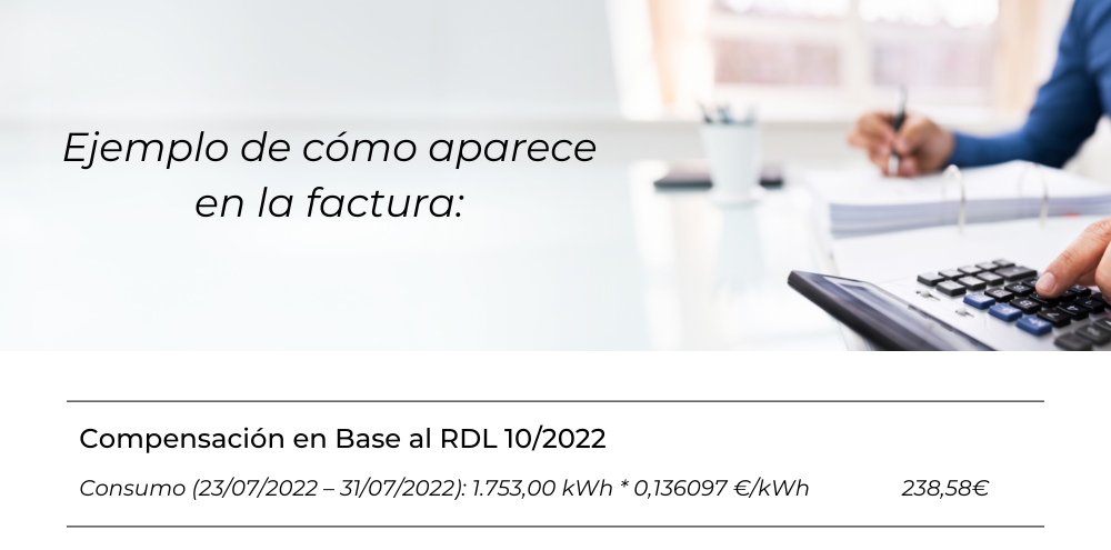 Como aparece el tope del gas en la factura